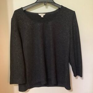 PRECIS: Black Glitter Top (NWOT)